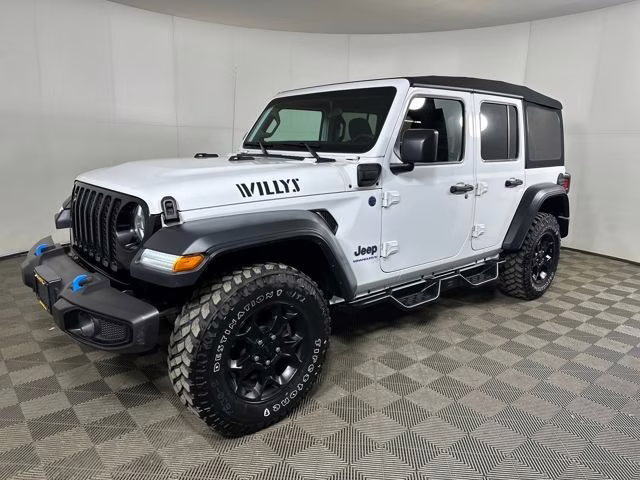 2023 Bright White Clearcoat Jeep Wrangler Base 4xe 4X4 SUV