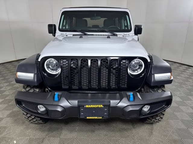 2023 Bright White Clearcoat Jeep Wrangler Base 4xe 4X4 SUV