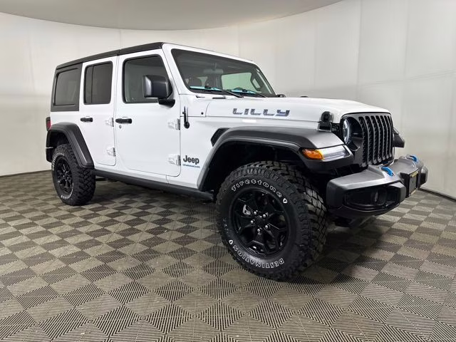 2023 Bright White Clearcoat Jeep Wrangler Base 4xe 4X4 SUV