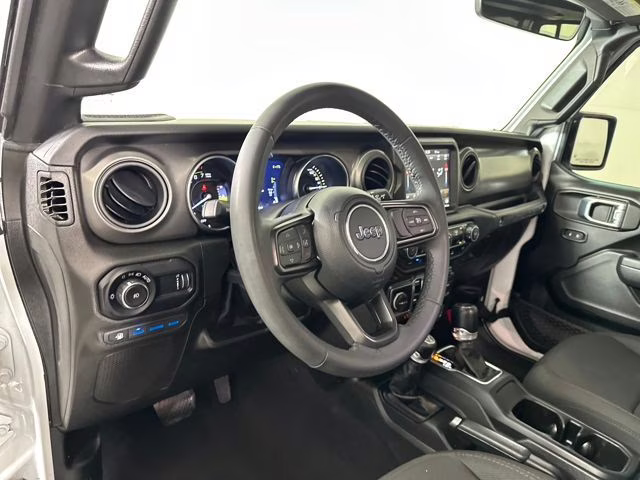2023 Bright White Clearcoat Jeep Wrangler Base 4xe 4X4 SUV