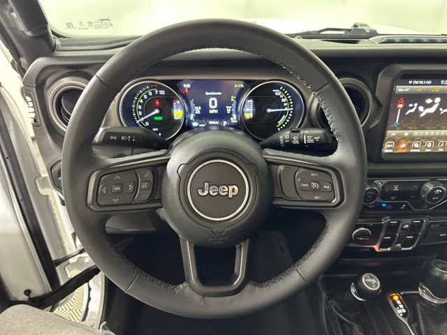 2023 Bright White Clearcoat Jeep Wrangler Base 4xe 4X4 SUV