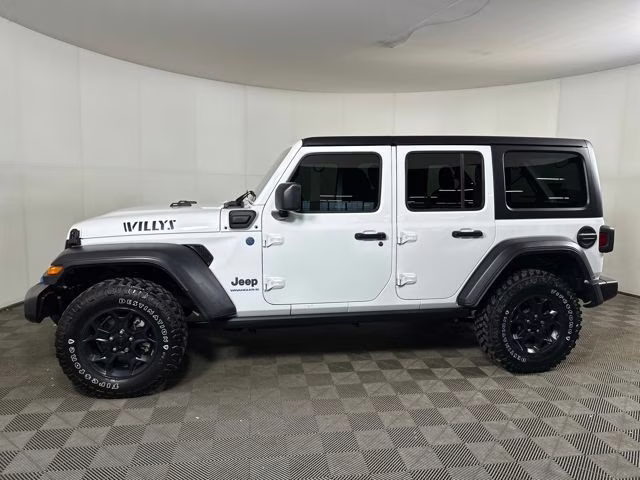 2023 Bright White Clearcoat Jeep Wrangler Base 4xe 4X4 SUV