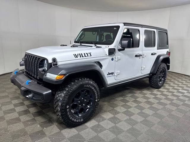 2023 Bright White Clearcoat Jeep Wrangler Base 4xe 4X4 SUV