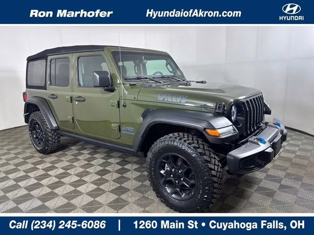 2023 Sarge Green Clearcoat Jeep Wrangler Base 4xe 4X4 SUV
