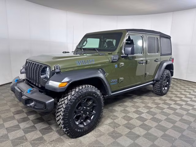 2023 Sarge Green Clearcoat Jeep Wrangler Base 4xe 4X4 SUV