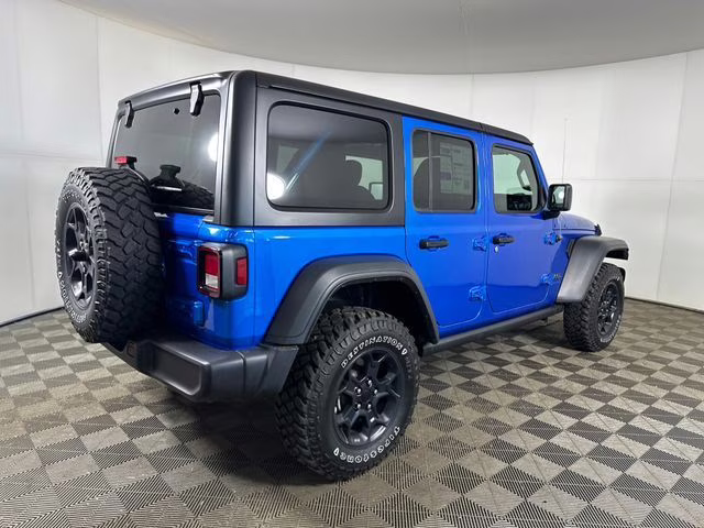 2023 Hydro Blue Pearl Coat Jeep Wrangler Base 4xe 4X4 SUV