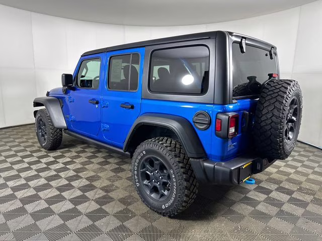 2023 Hydro Blue Pearl Coat Jeep Wrangler Base 4xe 4X4 SUV