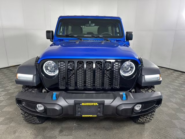 2023 Hydro Blue Pearl Coat Jeep Wrangler Base 4xe 4X4 SUV