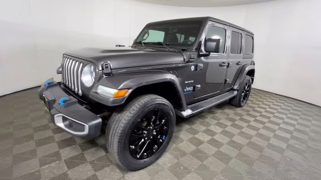 2023 Granite Crystal Metallic Clearcoat Jeep Wrangler Sahara 4xe 4X4 SUV