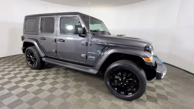 2023 Granite Crystal Metallic Clearcoat Jeep Wrangler Sahara 4xe 4X4 SUV