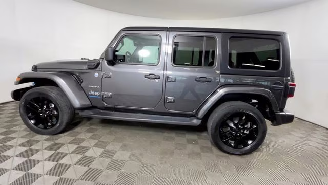 2023 Granite Crystal Metallic Clearcoat Jeep Wrangler Sahara 4xe 4X4 SUV