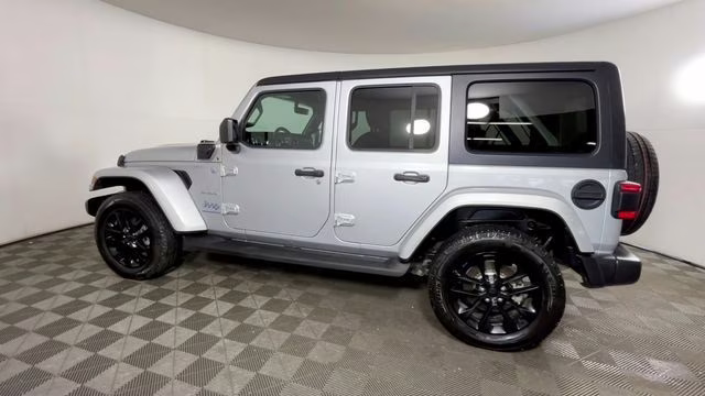 2023 Silver Zynith Clearcoat Jeep Wrangler Sahara 4xe 4X4 SUV