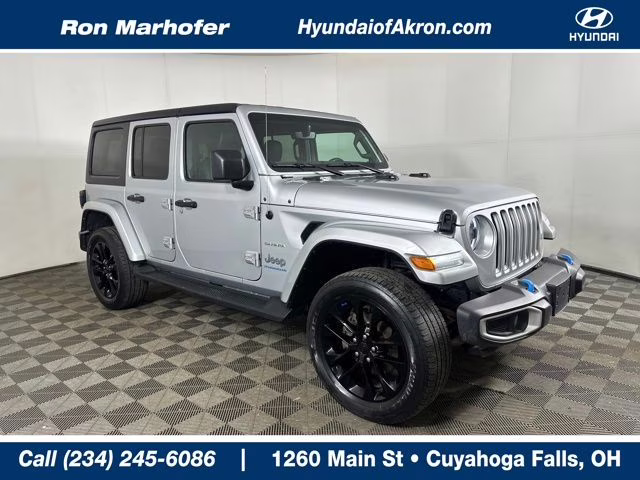 2023 Silver Zynith Clearcoat Jeep Wrangler Sahara 4xe 4X4 SUV