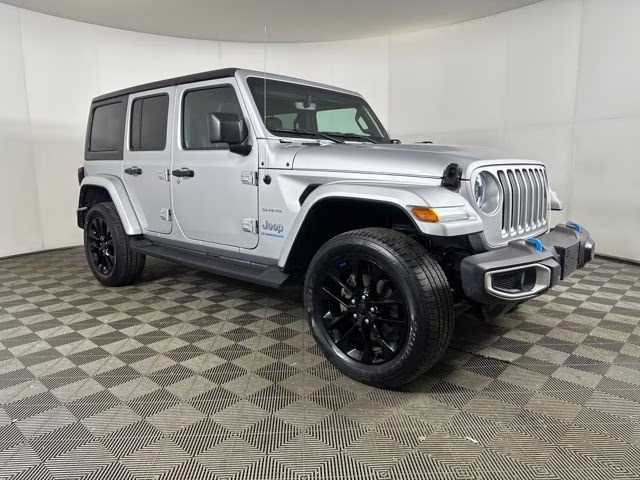 2023 Silver Zynith Clearcoat Jeep Wrangler Sahara 4xe 4X4 SUV