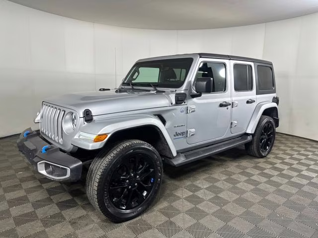 2023 Silver Zynith Clearcoat Jeep Wrangler Sahara 4xe 4X4 SUV