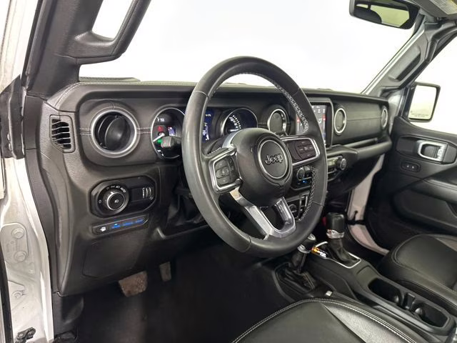 2023 Bright White Clearcoat Jeep Wrangler Sahara 4xe 4X4 SUV