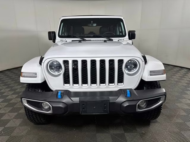 2023 Bright White Clearcoat Jeep Wrangler Sahara 4xe 4X4 SUV