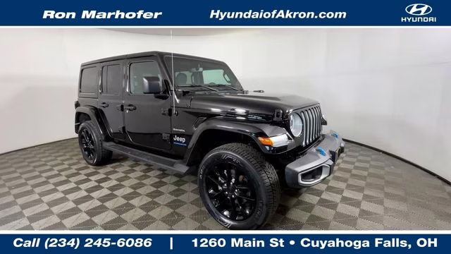 2023 Black Clearcoat Jeep Wrangler Sahara 4xe 4X4 SUV