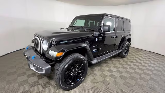 2023 Black Clearcoat Jeep Wrangler Sahara 4xe 4X4 SUV
