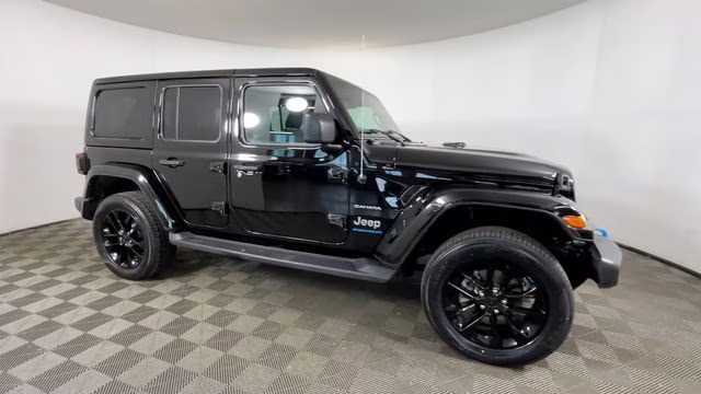 2023 Black Clearcoat Jeep Wrangler Sahara 4xe 4X4 SUV