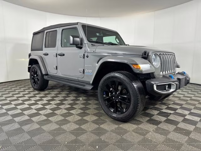 2023 Sting-Gray Clearcoat Jeep Wrangler Sahara 4xe 4X4 SUV