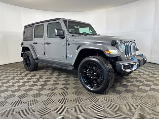 2023 Sting-Gray Clearcoat Jeep Wrangler Sahara 4xe 4X4 SUV
