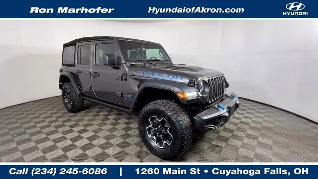 2023 Granite Crystal Metallic Clearcoat Jeep Wrangler Rubicon 4xe 4X4 SUV