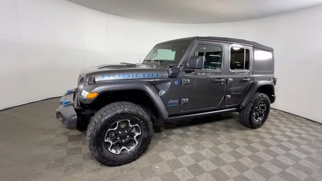 2023 Granite Crystal Metallic Clearcoat Jeep Wrangler Rubicon 4xe 4X4 SUV