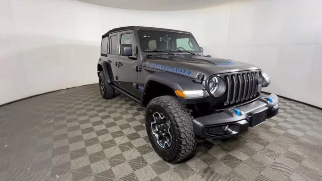 2023 Granite Crystal Metallic Clearcoat Jeep Wrangler Rubicon 4xe 4X4 SUV