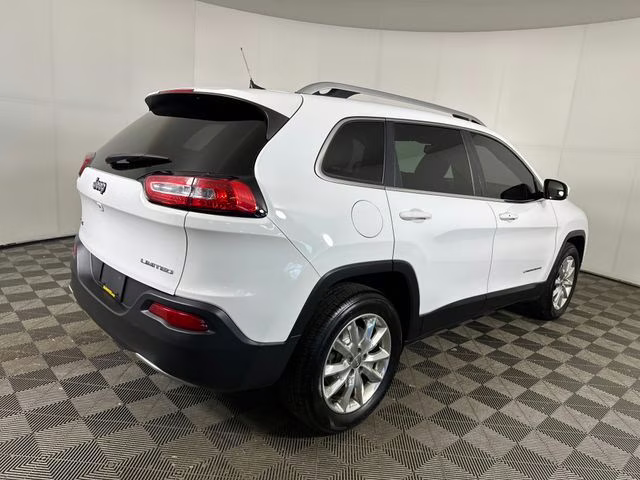 2017 Bright White Clearcoat Jeep Cherokee Limited 4X4 SUV