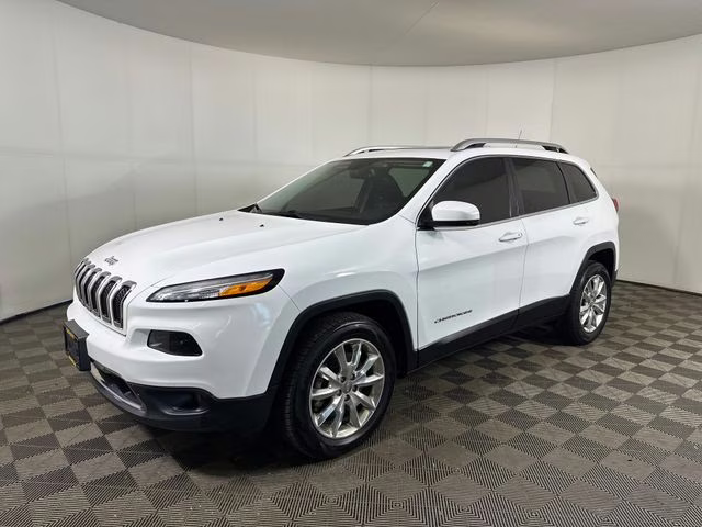 2017 Bright White Clearcoat Jeep Cherokee Limited 4X4 SUV