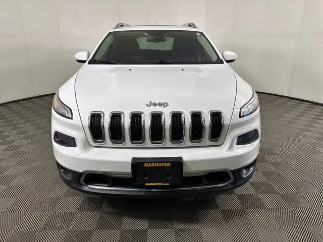 2017 Bright White Clearcoat Jeep Cherokee Limited 4X4 SUV