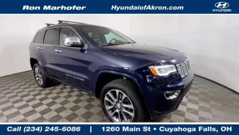 2018 True Blue Pearlcoat Jeep Grand Cherokee Overland 4X4 SUV