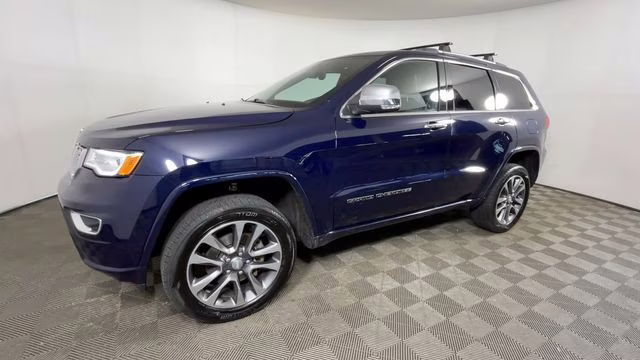 2018 True Blue Pearlcoat Jeep Grand Cherokee Overland 4X4 SUV
