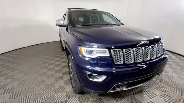2018 True Blue Pearlcoat Jeep Grand Cherokee Overland 4X4 SUV