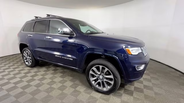 2018 True Blue Pearlcoat Jeep Grand Cherokee Overland 4X4 SUV