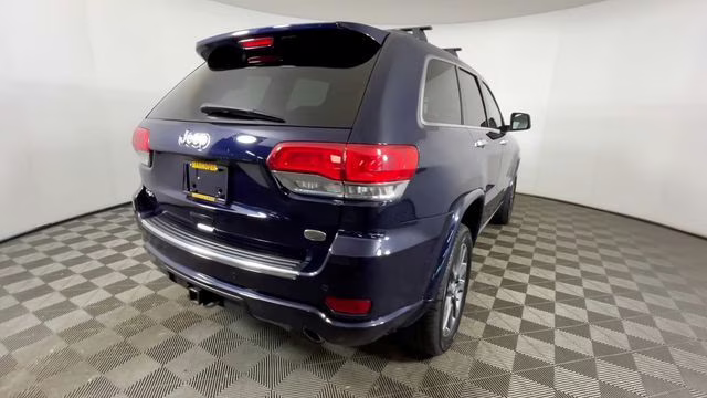 2018 True Blue Pearlcoat Jeep Grand Cherokee Overland 4X4 SUV