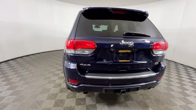 2018 True Blue Pearlcoat Jeep Grand Cherokee Overland 4X4 SUV