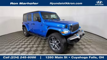 2024 Hydro Blue Pearl Coat Jeep Wrangler Sport S 4xe 4X4 SUV