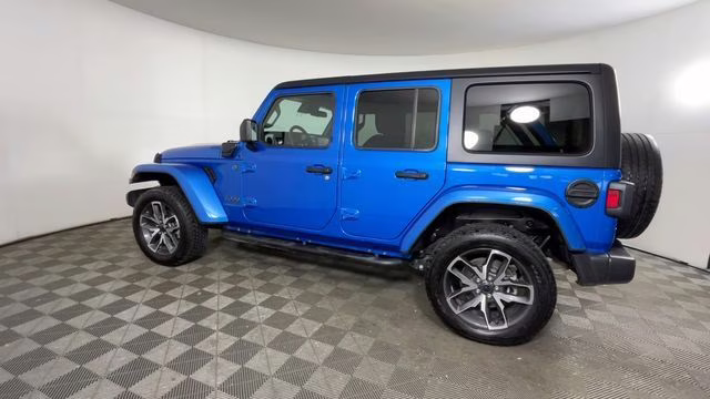 2024 Hydro Blue Pearl Coat Jeep Wrangler Sport S 4xe 4X4 SUV