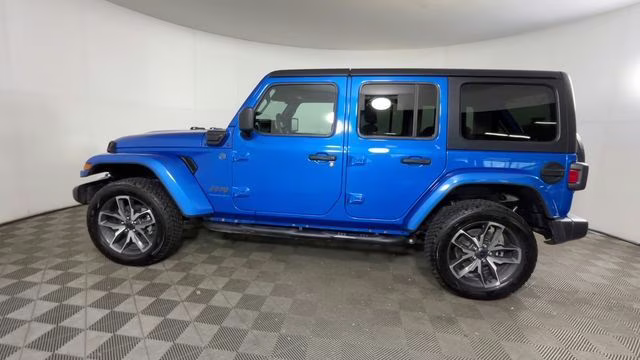 2024 Hydro Blue Pearl Coat Jeep Wrangler Sport S 4xe 4X4 SUV