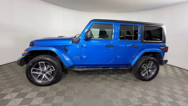 2024 Hydro Blue Pearl Coat Jeep Wrangler Sport S 4xe 4X4 SUV