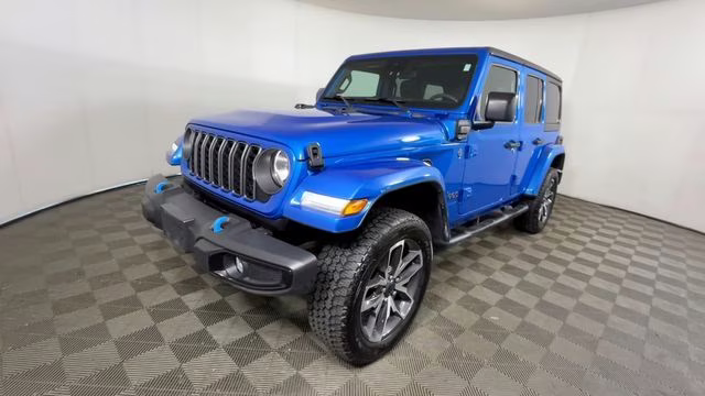 2024 Hydro Blue Pearl Coat Jeep Wrangler Sport S 4xe 4X4 SUV