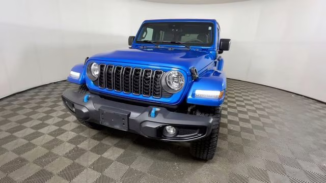 2024 Hydro Blue Pearl Coat Jeep Wrangler Sport S 4xe 4X4 SUV
