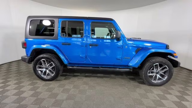 2024 Hydro Blue Pearl Coat Jeep Wrangler Sport S 4xe 4X4 SUV