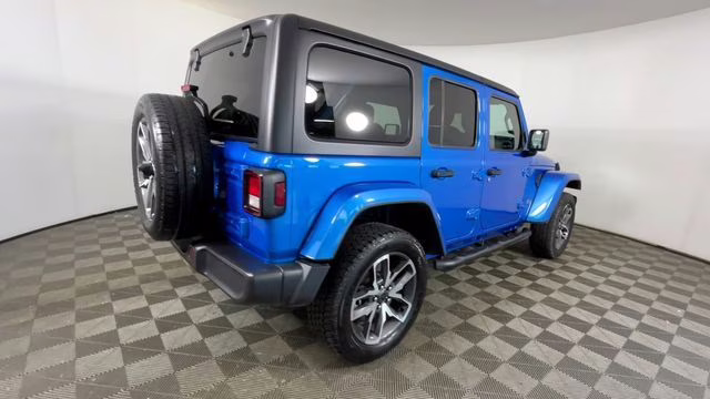 2024 Hydro Blue Pearl Coat Jeep Wrangler Sport S 4xe 4X4 SUV