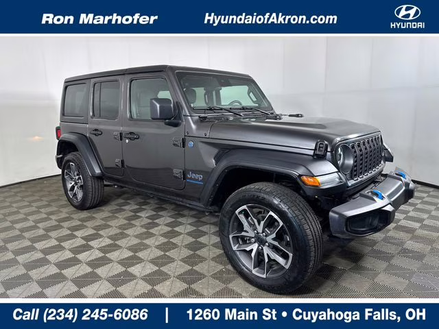 2024 Granite Crystal Metallic Clearcoat Jeep Wrangler Sport S 4xe 4X4 SUV