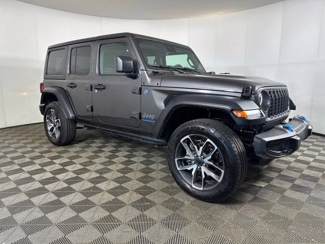 2024 Granite Crystal Metallic Clearcoat Jeep Wrangler Sport S 4xe 4X4 SUV