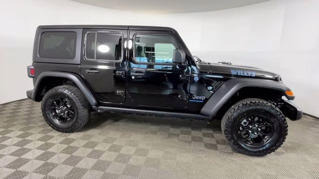 2024 Black Clearcoat Jeep Wrangler Willys 4xe 4X4 SUV