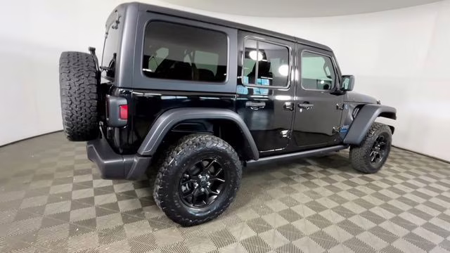 2024 Black Clearcoat Jeep Wrangler Willys 4xe 4X4 SUV